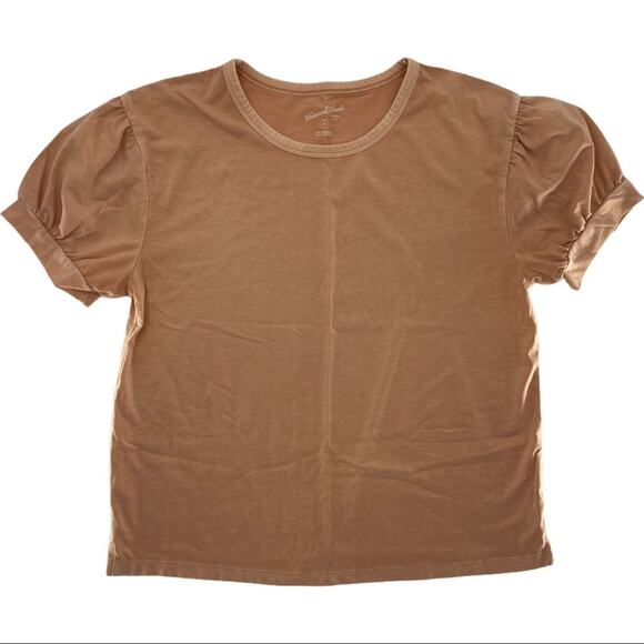 Universal Thread Women's Peach Scoop Neck Puff Sleeve T-Shirt Size M - Picture 6 of 8